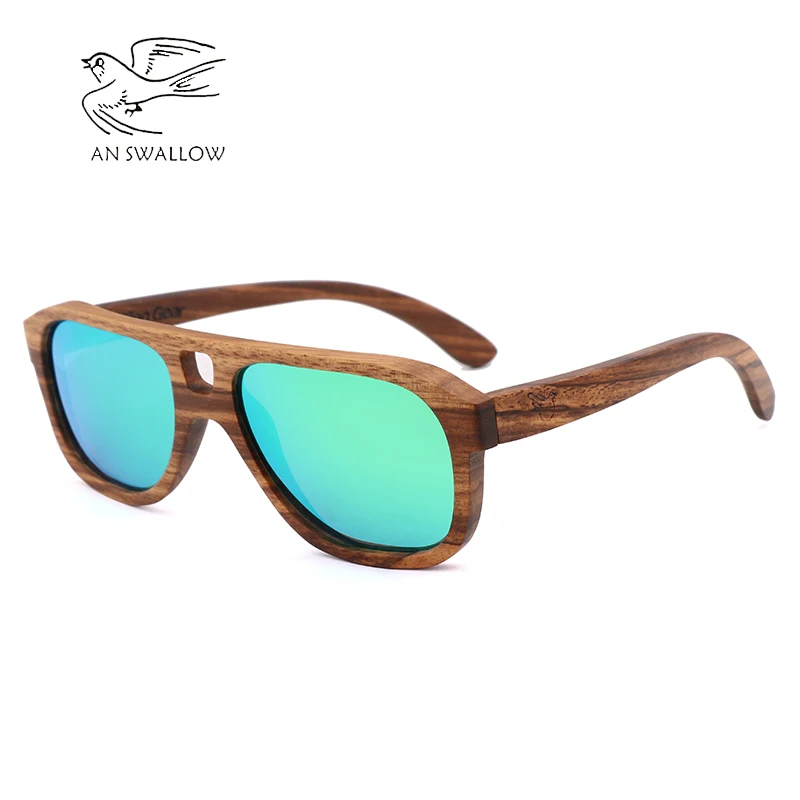 Новинка Лидер продаж солнцезащитные очки из натурального бамбука в стиле ретро
