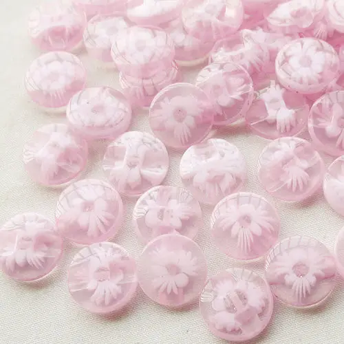 50 шт./партия пластиковые пуговицы 14 мм|plastic buttons sewing|flower plastic buttonsplastic |
