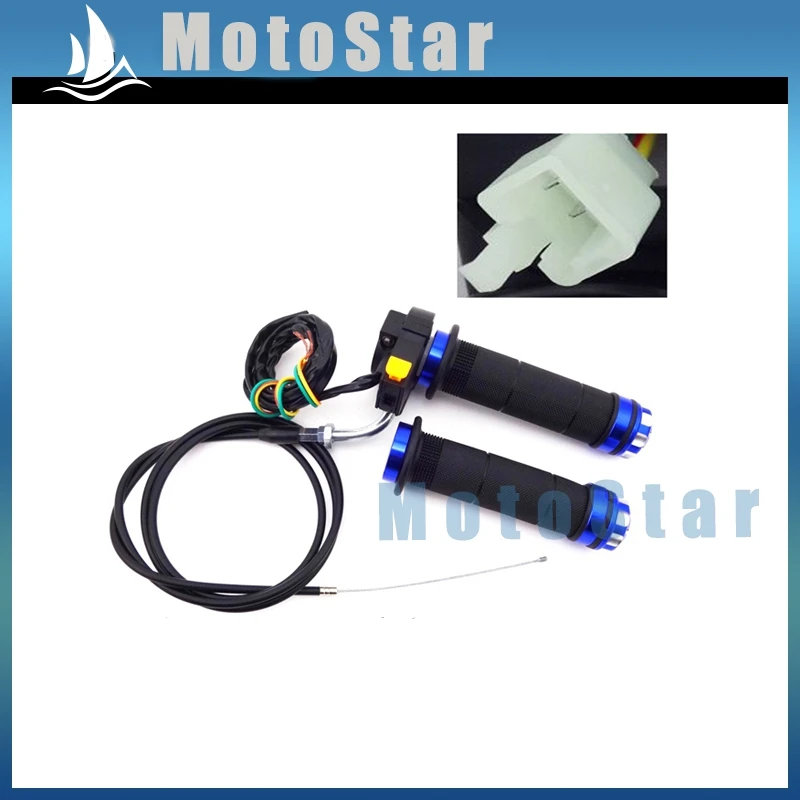 Синяя дроссельная заслонка + кабель ручки стоп переключатель для 2 тактного