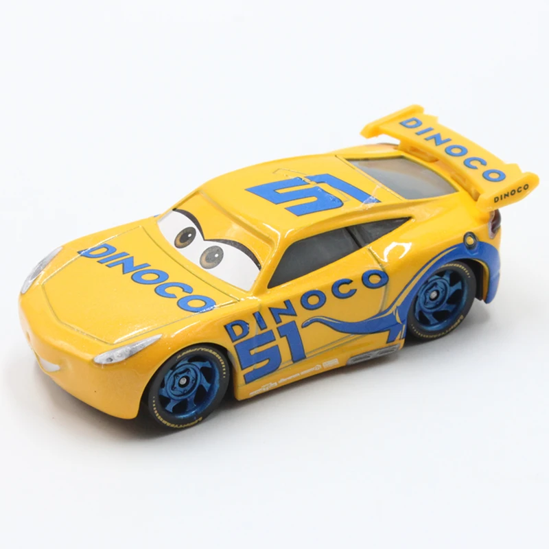 Disney Pixar Cars 3 No.51 Dinoco Cruz Ramirez 1:55 Scale Mini Cars Model Toys For Children Birthday Gifts New Figures Alloy Cars