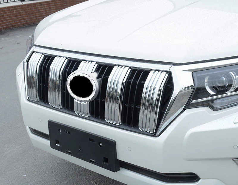 Для Toyota Land Cruiser Prado FJ150 2018 внешние аксессуары Передняя средняя решетка гриля