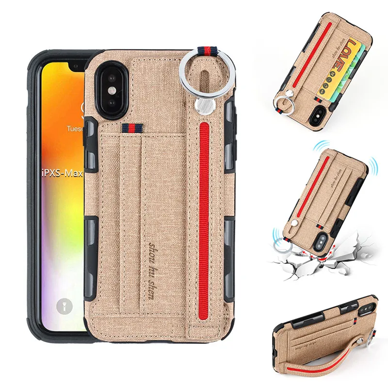 Джинсовый браслет из искусственной кожи чехол для iPhone X XS MAX XR 6 6s 7 8 Plus