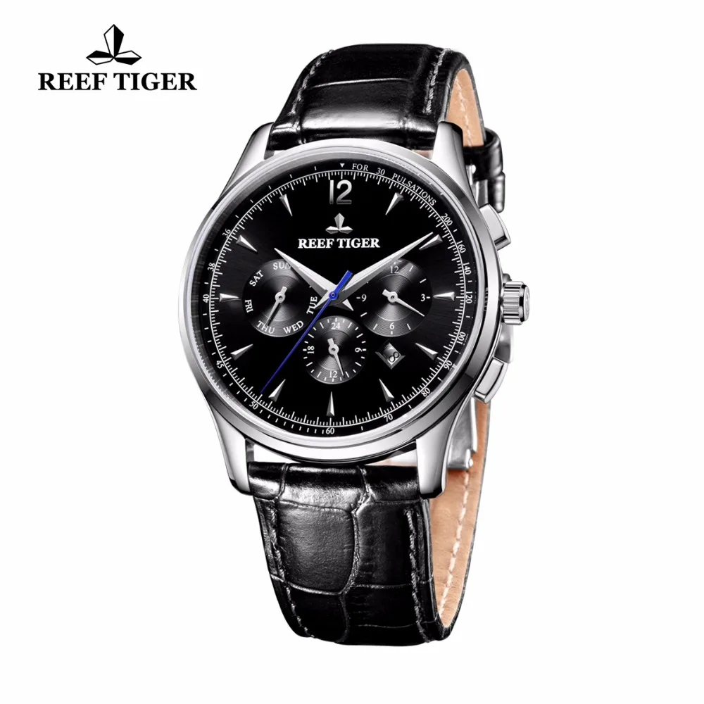 Новинка, роскошные повседневные мужские часы Reef Tiger/RT, автоматические водонепроницаемые часы, мужские часы RGA1654