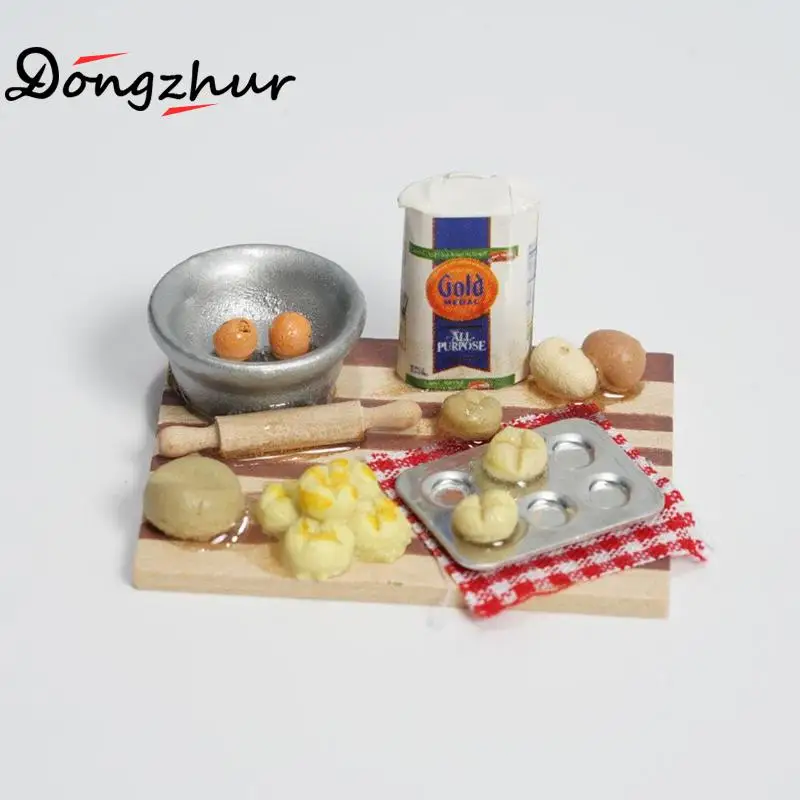 Dongzhur Миниатюрный Кукольный дом 1:12 Кухня Мини богатый лицо стол разделочная доска