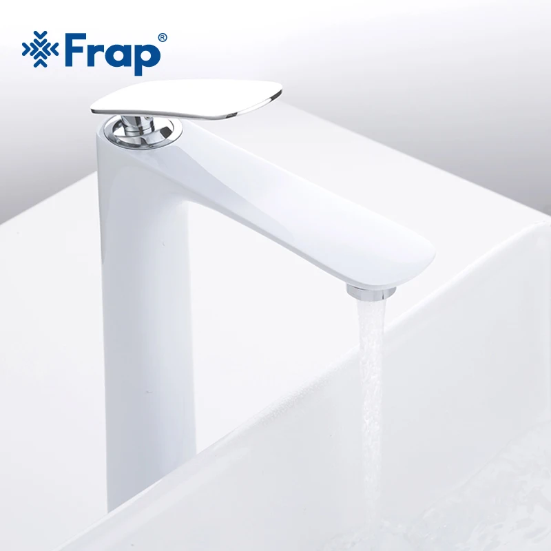 Смесители для раковины Frap Горячая Распродажа современные белые ванной комнаты