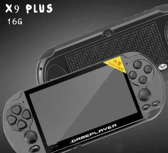 Black Новинка X9 PLUS 128 бит 5,1 дюймов Ретро портативная игровая консоль поддерживает MP4 электронную книжку фильм 32G TF расширение портативная игровая консоль - Цвет: Black
