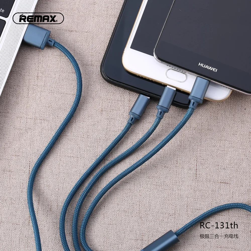 Remax 3 in 1 USB Cable Charging Charger Micro 2 Mobile Phone Type c Type-c For iPhone XS Max XR X 8 | Электроника