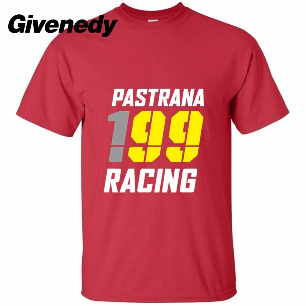 Горячая 2017 Новых Прибытия 199 Гонки пастрана Печатные Лето С Коротким Рукавом