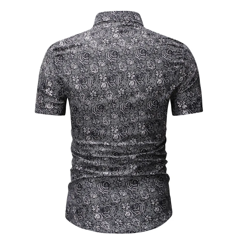 Hot Fashion Design High Quality Men Pattern Casual Printing Cotton Lapel Camouflage Short Sleeve Shirt | Мужская одежда