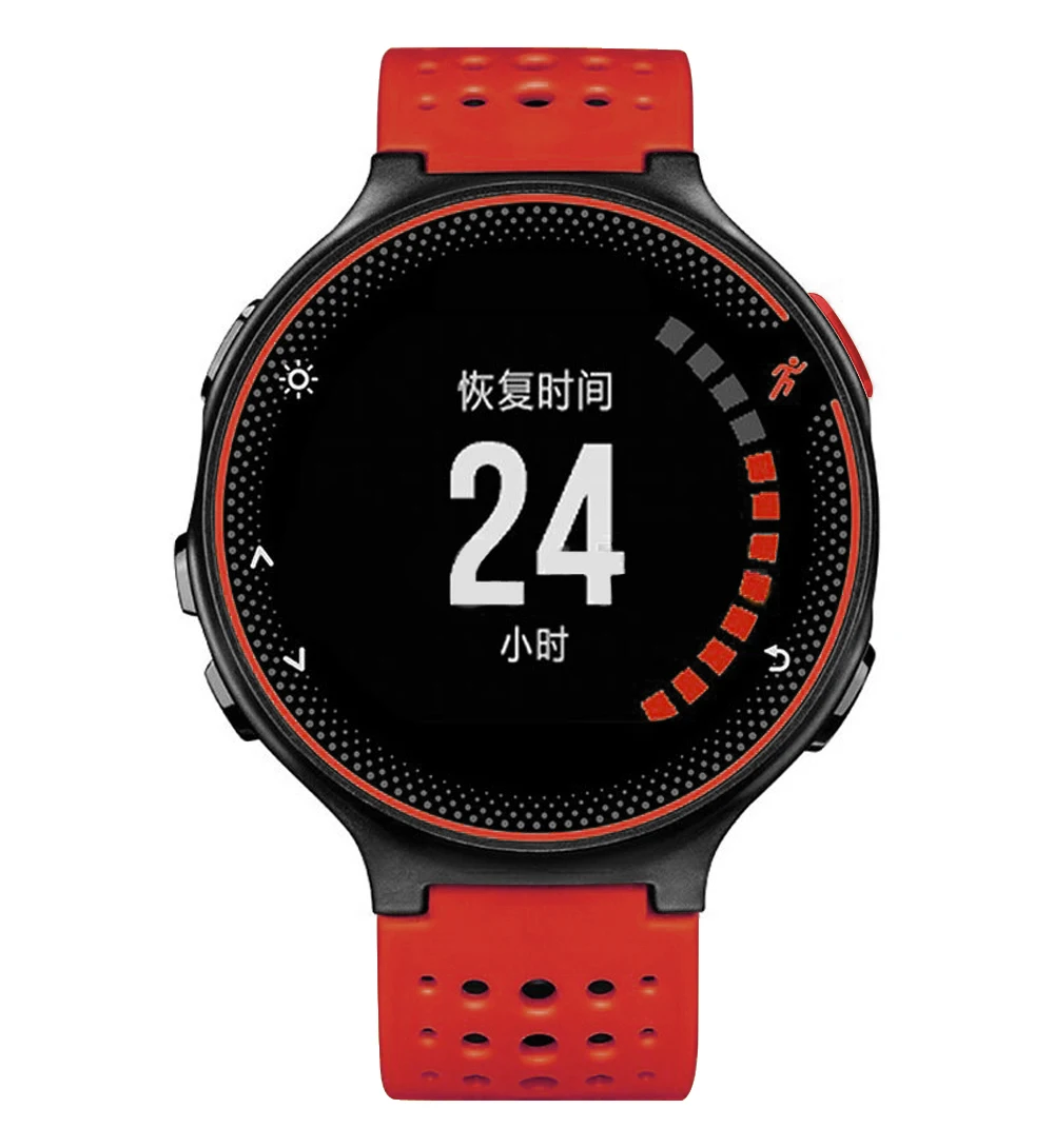 8 видов цветов силиконовый сменный ремешок для наручных часов для Garmin Forerunner 230/235/220/620/630/735 часы Спорт на открытом воздухе наручных