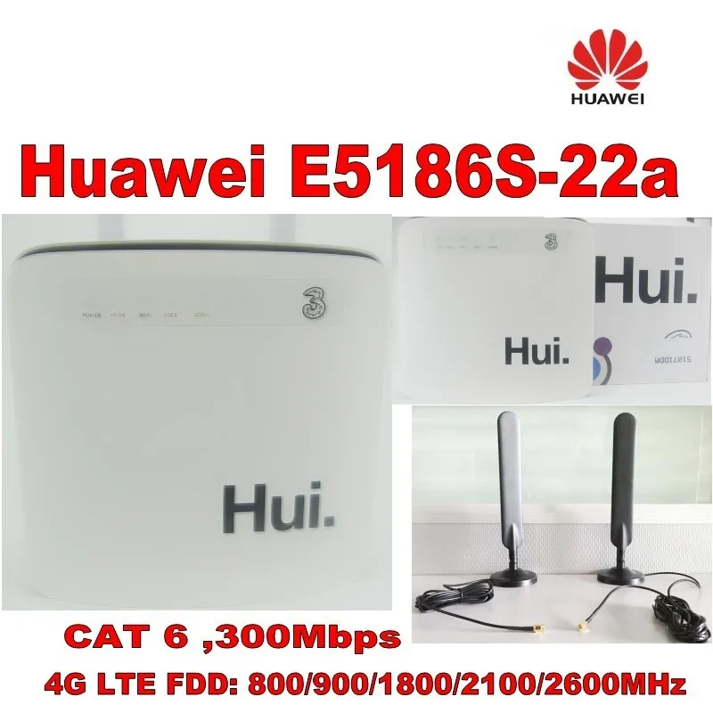 HUAWEI E5186s-22a 5G LTE-A CAT6 CPE маршрутизатор + Внешняя 49DBI антенна с высоким коэффициентом