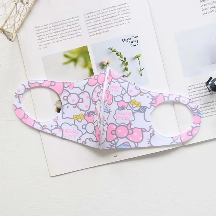 hello kitty 1 шт. аниме мультфильм моя мелодия ЦУМ Микки Маус рот Муфельная крышка унисекс sumikko Ультрамодная маска для лица для девочек Подарки - Цвет: hello kitty