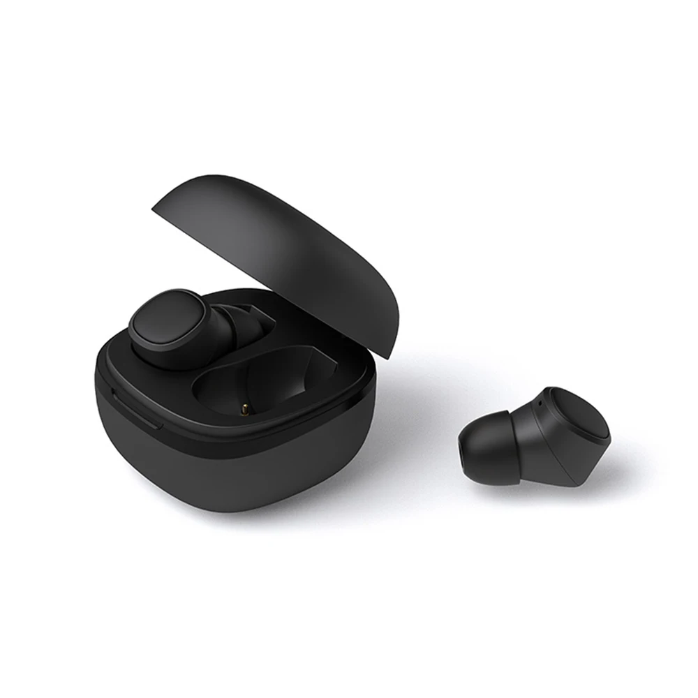 Черный T1X TWS bluetooth наушники бас беспроводные наушники IPX6 AAC& SBC беспроводные наушники для iPhone Xiaomi наушники беспроводные наушники - Цвет: Черный