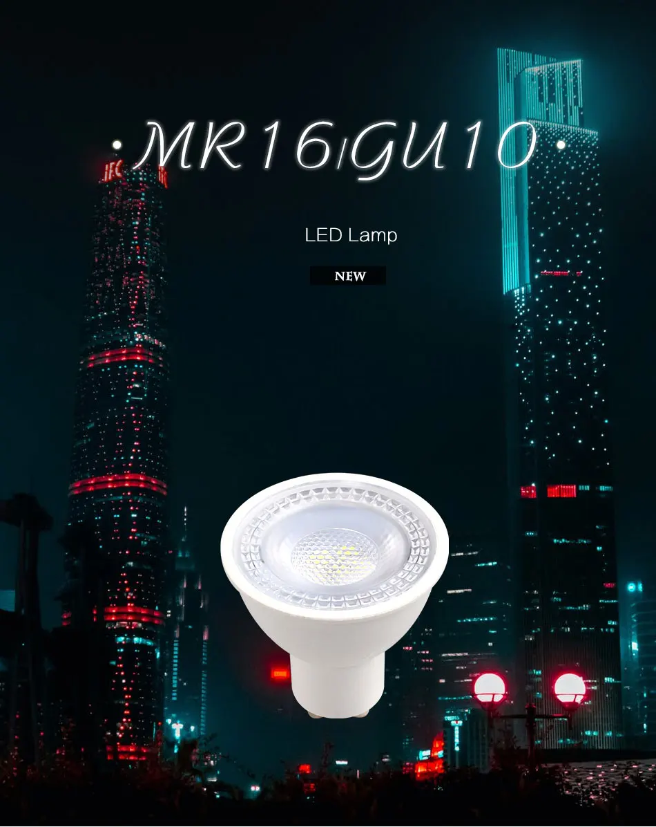Светодиодный точечный светильник 6 Вт MR16 GU10 SMD 2835 lampara 12 в 110 В 220 В комнатный энергосберегающий настольный домашний декоративный Ампульный диодный светильник
