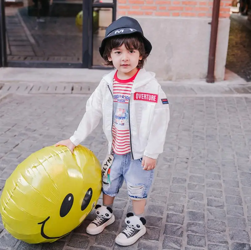 Весна лето 2019 новые модные джинсовые шорты с дырками для мальчиков повседневные