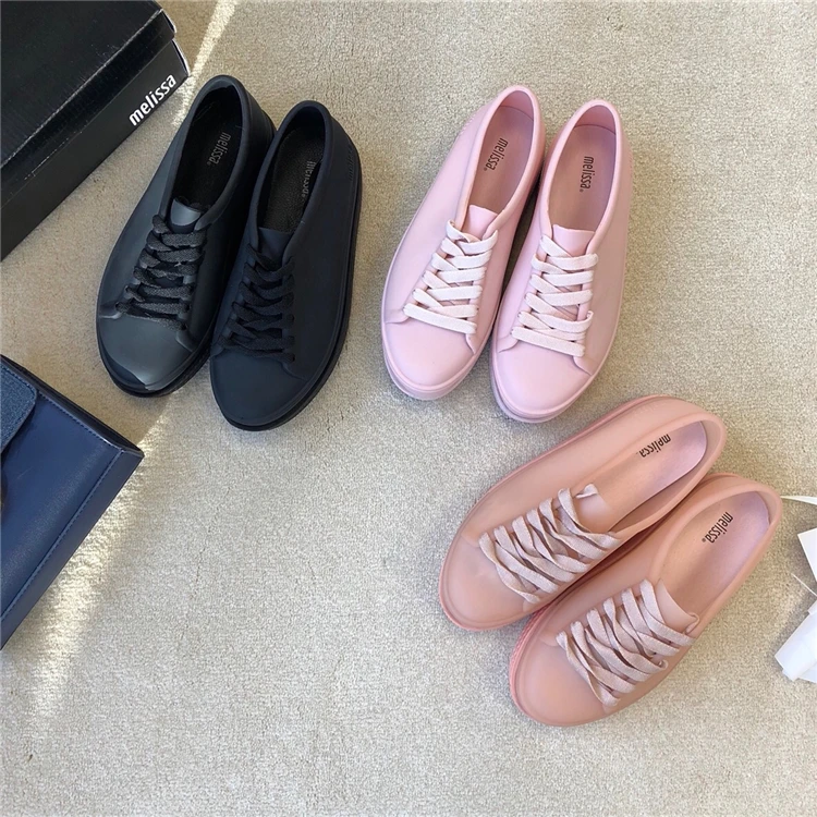 Женские кружевные сандалии Melissa прозрачные на плоской подошве 2019|Боссоножки и