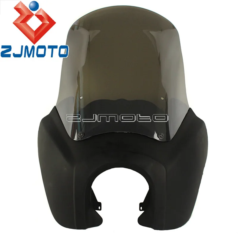 Matte Black Smoke Передний обтекатель для мотоцикла Iridium ветровое стекло для Harley Dyna Street Bob Low Rider 2007- фара обтекатель ветрового стекла - Цвет: Matte Black Smoke