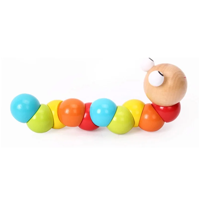 Детские милые вставные Развивающие деревянные игрушки для малышей гибкие