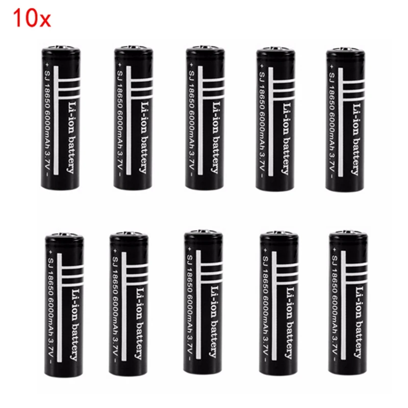 GTF 18650 6000mAh 3,7 V литиевая батарея для фонарика, фонарь, перезаряжаемая батарея, аккумулятор, электронная сигарета