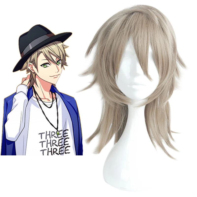 

Game New Hand Tour A3! Cosplay Wigs Kazunari Miyoshi Cosplay Wigs Heat Resistant Synthetic Wig Halloween Carnival Party