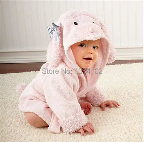 Розничная продажа детский банный халат с животными для мальчиков и девочек