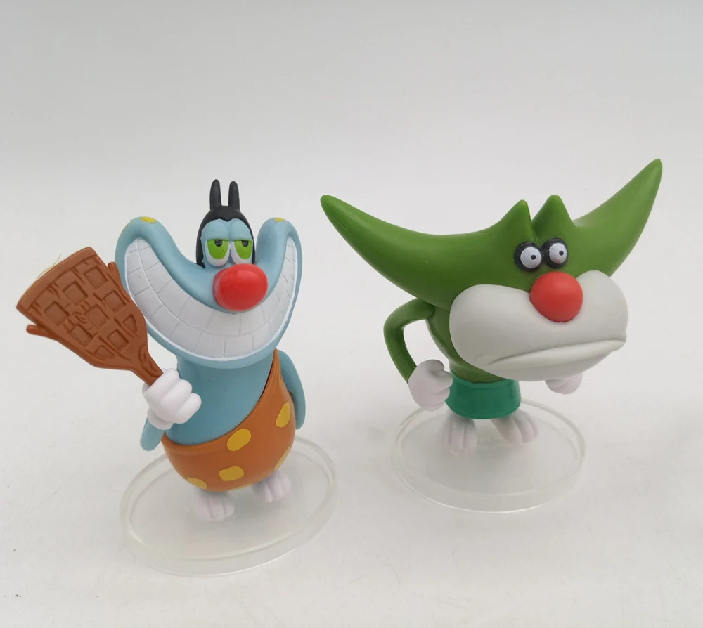 Collection of Oggy, Olivia, and Jack Toy Dolls from Oggy and the