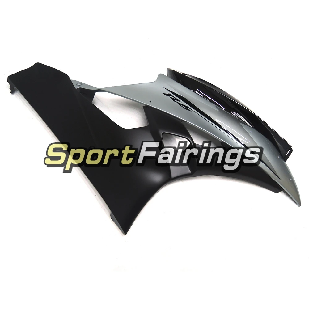 New Complete ABS Plastic Injection Sportbike Covers Carenes for Yamaha YZF600 R6 2006 2007 06 07 Silver Black Motorbike Fairings |