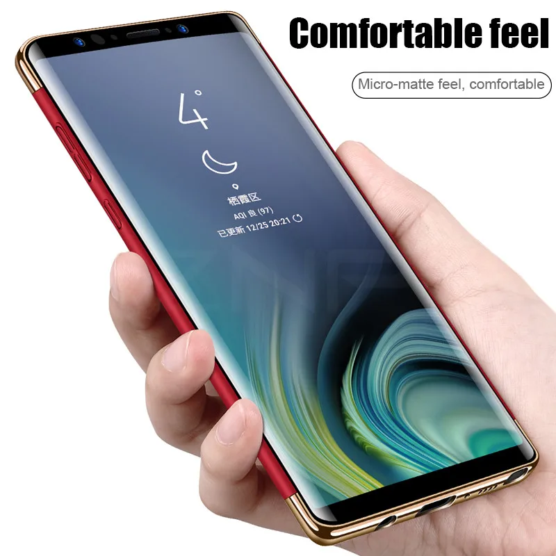 Роскошный Ультратонкий чехол для телефона Samsung Galaxy S8 S9 Plus S7 Edge Прочное покрытие ПК