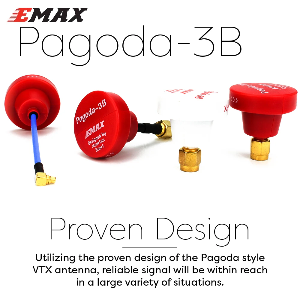 RC антенна EMAX Pagoda 3B от Maarten Baert VTX Pro pagoda 2 mmcx Антенна FPV Для Quadcopter|Детали и аксессуары|