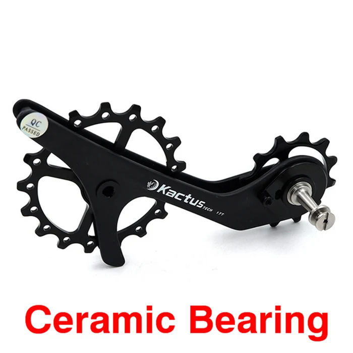 Ceramic Bearing 17T керамический подшипник из углеродного волокна переключатель передач колесо заднего направляющая переключателя скоростей колесо для SHIMANO 9100/9150/R8000/R8050 - Color: Ceramic Bearing