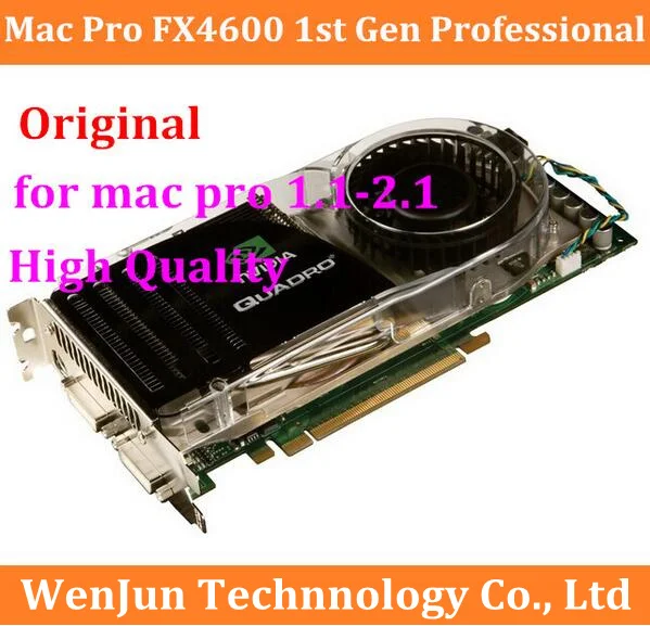 

Высококачественная Видеокарта nVidia Quadro FX4600 768 Мб PCIE PCIe для Mac Pro 2006-2007, macpro 1,1-2,1
