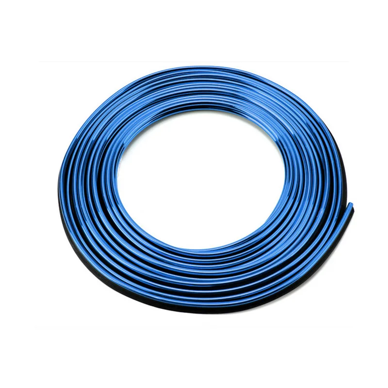 Blue 5 м автомобильный Стайлинг, декоративные полосы, Формовочная Отделка приборной панели, края двери, универсальные для автомобилей, авто аксессуары в автомобиле-Стайлинг - Название цвета: Blue