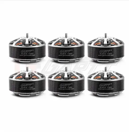 GARTT 6 шт ML 6016 170/310 кв бесщеточный двигатель + Flycolor 80A HV безщеточный ESC для защиты
