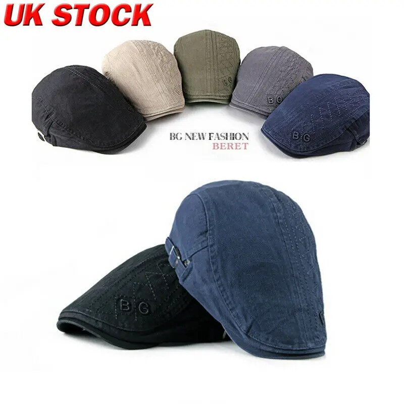 Newest Men Women Adjustable Hat Classic Visor Driving Cap Casual Beret Newsboy Hats Flat Cap Beret Cabbie Hat Dropshipping