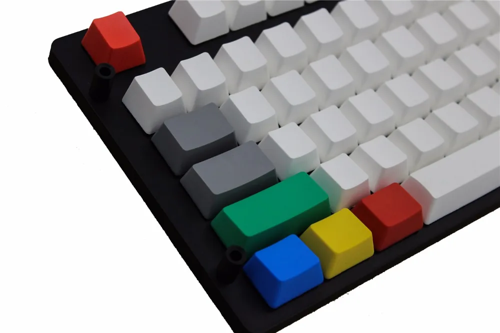 Пустые толстые клавиши PBT 9 RGBY цветные колпачки для ключей от OEM