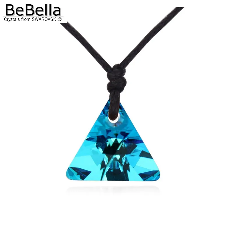 BeBella новинка треугольная коллекция подвеска с веревочной цепочкой ожерелье
