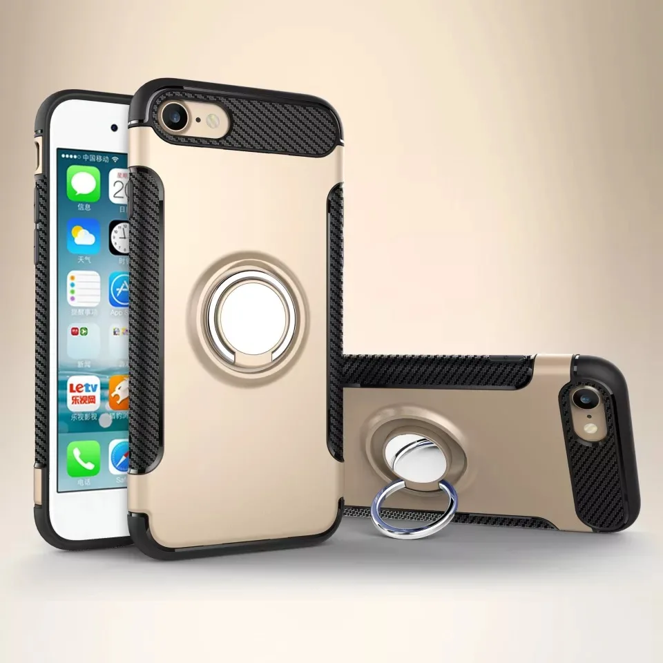 Роскошный Жесткий пластиковый Чехол для iPhone 7 чехол iphone 6 6S 6PLUS 5 SEcover Мягкий ТПУ