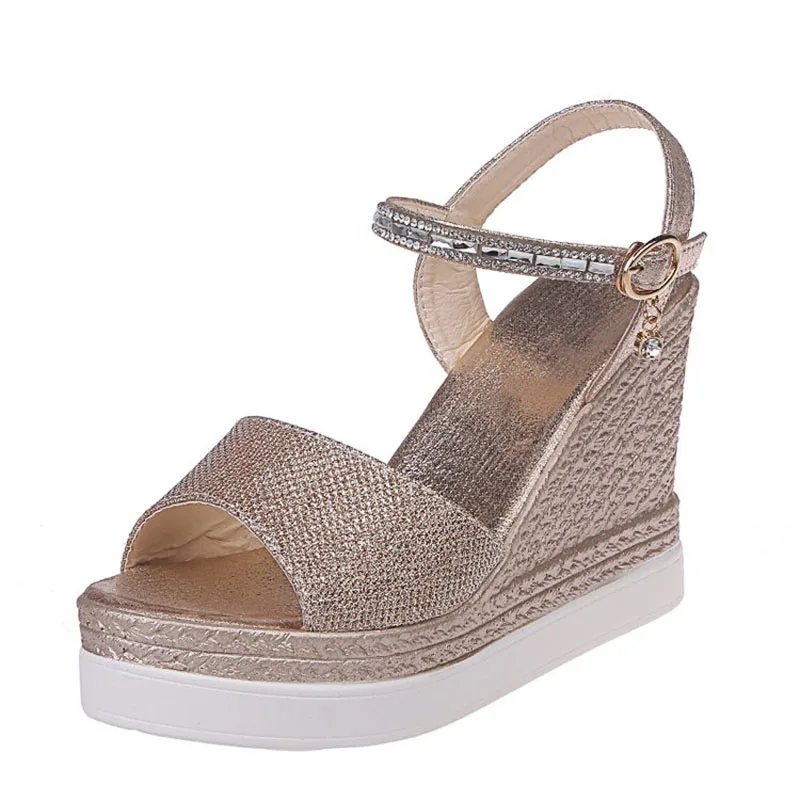 Aleafalling/Новое поступление летние женские сандалии на танкетке модные для девочек