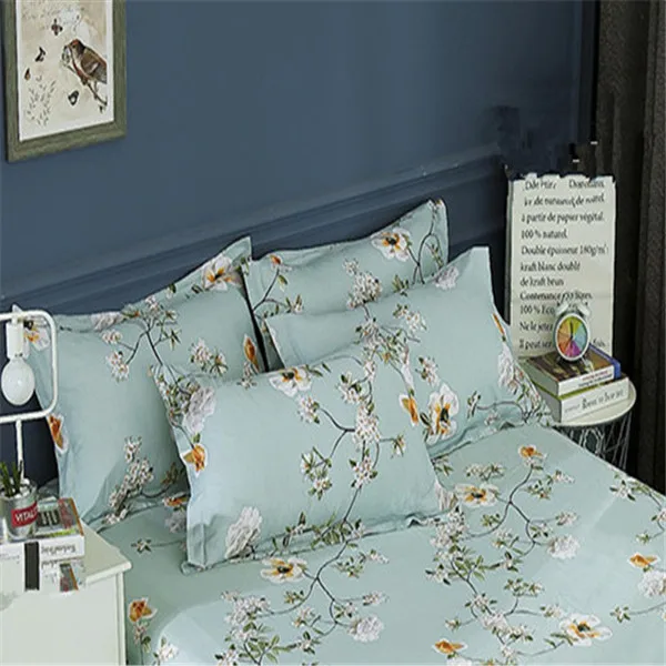qingxinhuayuan 2pcs100% полиэстер реактивной печати наволочки 50*70 см и 70*70 см Мульти-Спецификация шифрования ткань - Цвет: qingxinhuayuan