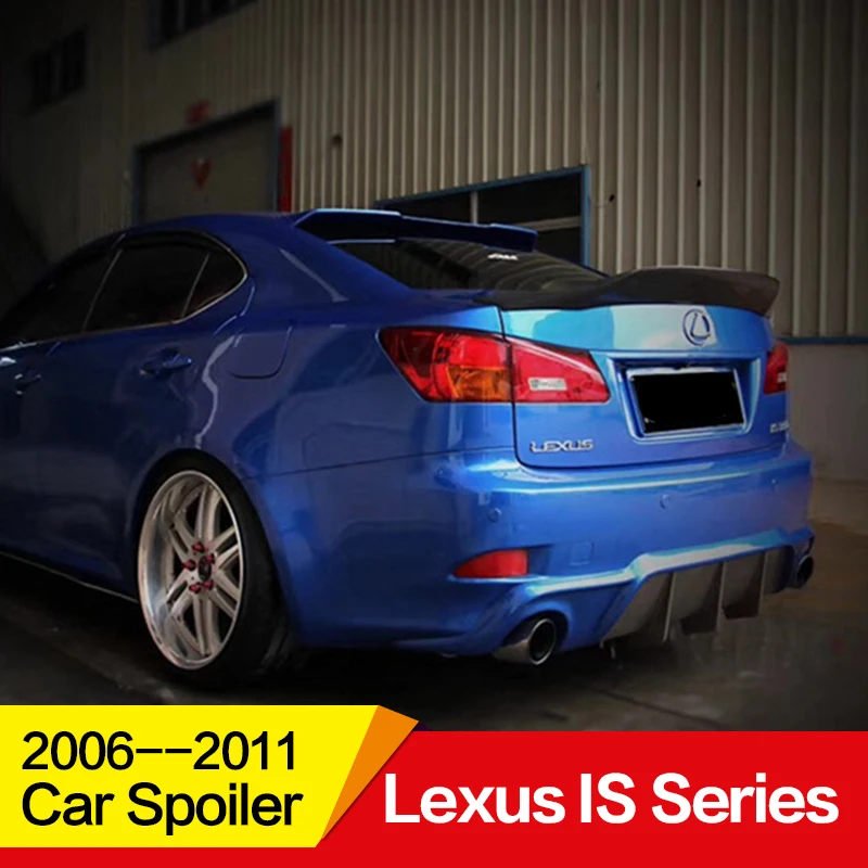 Используется для Lexus Is серии спойлер 2006-2011 год IS200 250 300 350 углеродное волокно задний спойлер крыло губы аксессуары