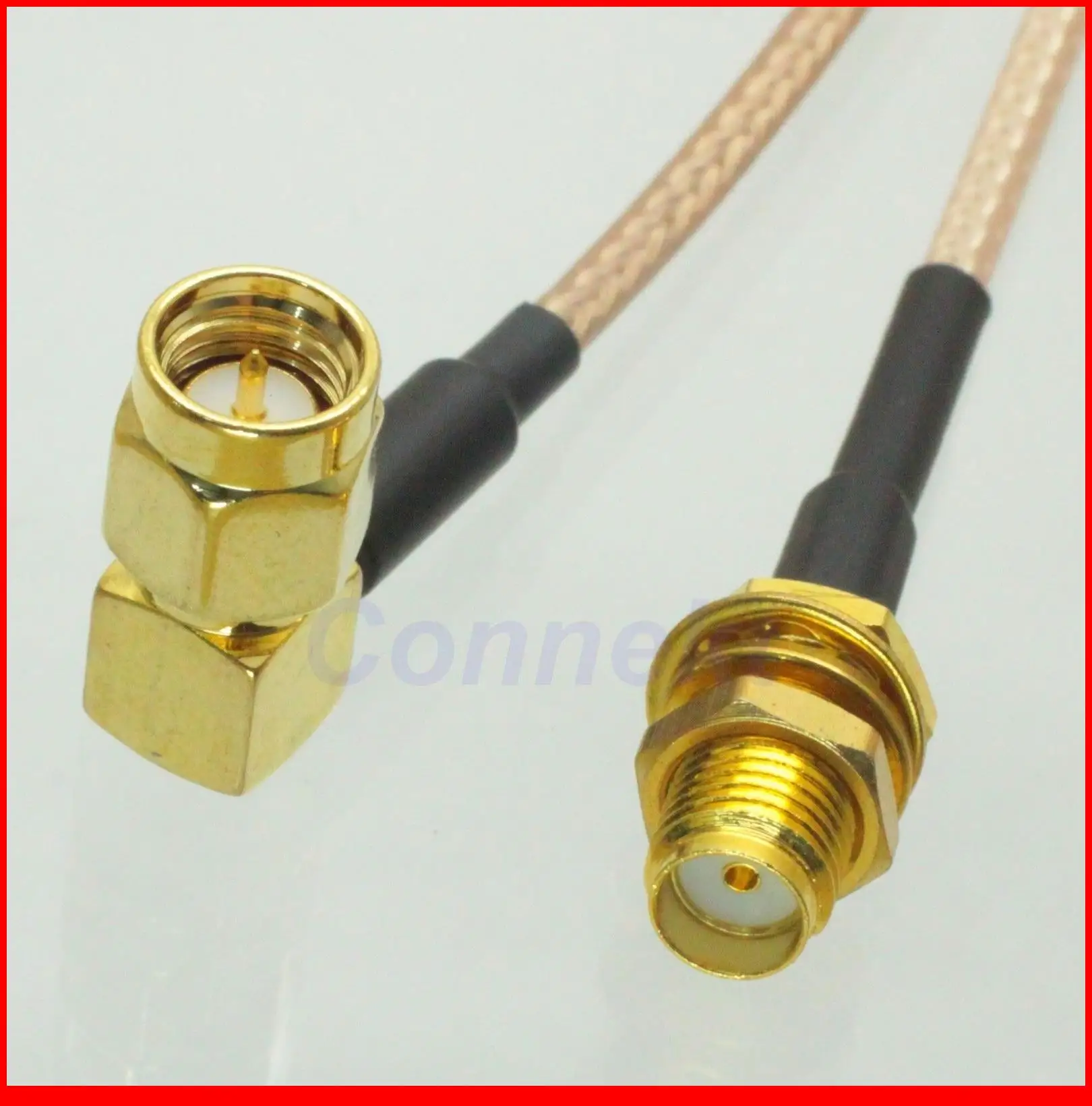 

5 шт./лот SMA самка гайка переборка к SMA Мужской правый угол кабель RG316 Pigtail 50 см