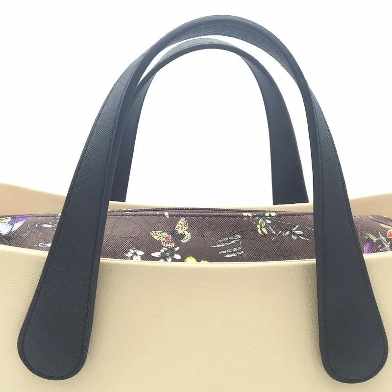 black 45 cm Новейшая 1 пара новая стильная ручка для самоделки 6 цветов на ваш выбор 2 длина 45 см 65 см сумка ручка для obag - Цвет: black 45 cm