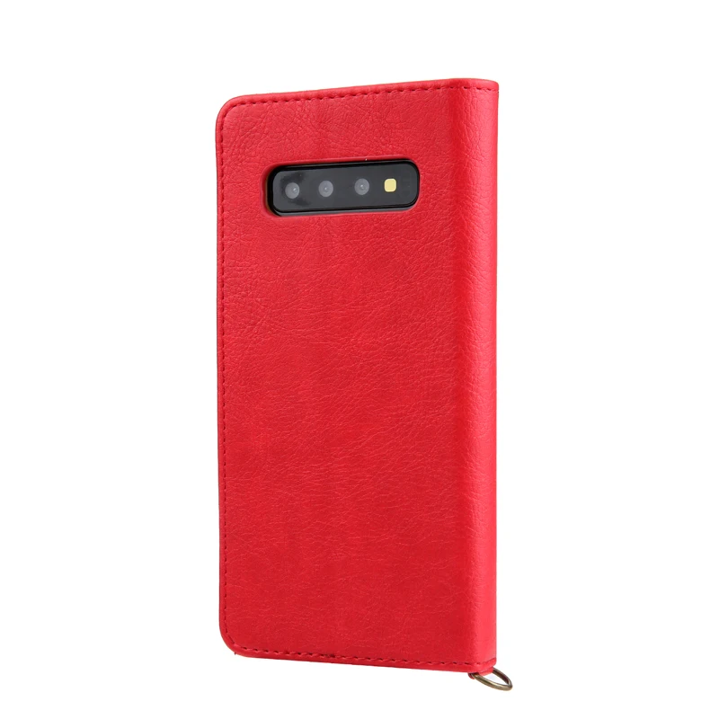 Чехол-кошелек для samsung Galaxy S10, многофункциональный флип-чехол с подставкой для карт, чехол для смартфона samsung S10 Plus, полный защитный чехол