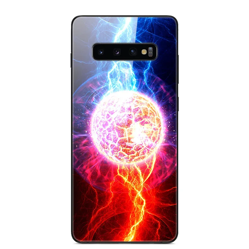 7 Чехол из закаленного стекла для samsung Galaxy S10 Plus, чехол s, мягкий бампер, Жесткий ПК, задняя крышка для samsung S10 Lite S10e e Funda S 10 Plus - Цвет: 7