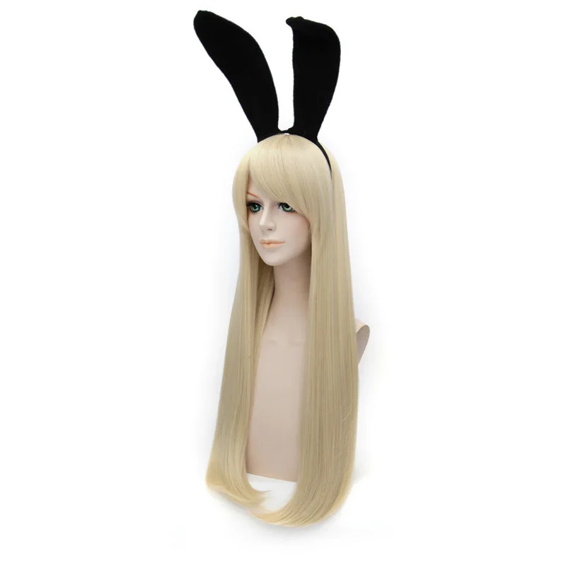 Японский аниме Kantai Collection Shimakaze косплей парик 100 см длинный золотой женский