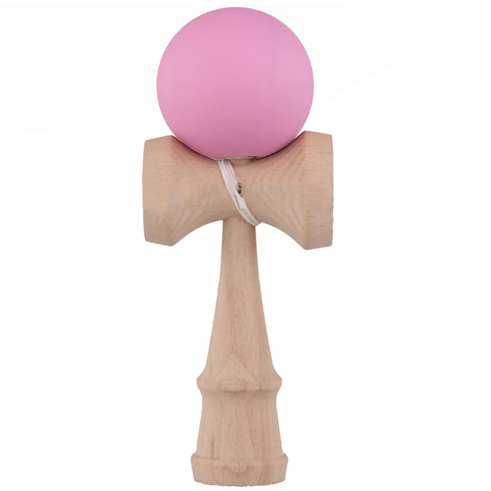 1 шт. профессиональная резиновая краска Kendama матовый шар Kid Kendama Японская Традиционная игрушка деревянный шар умелая игрушка для детей