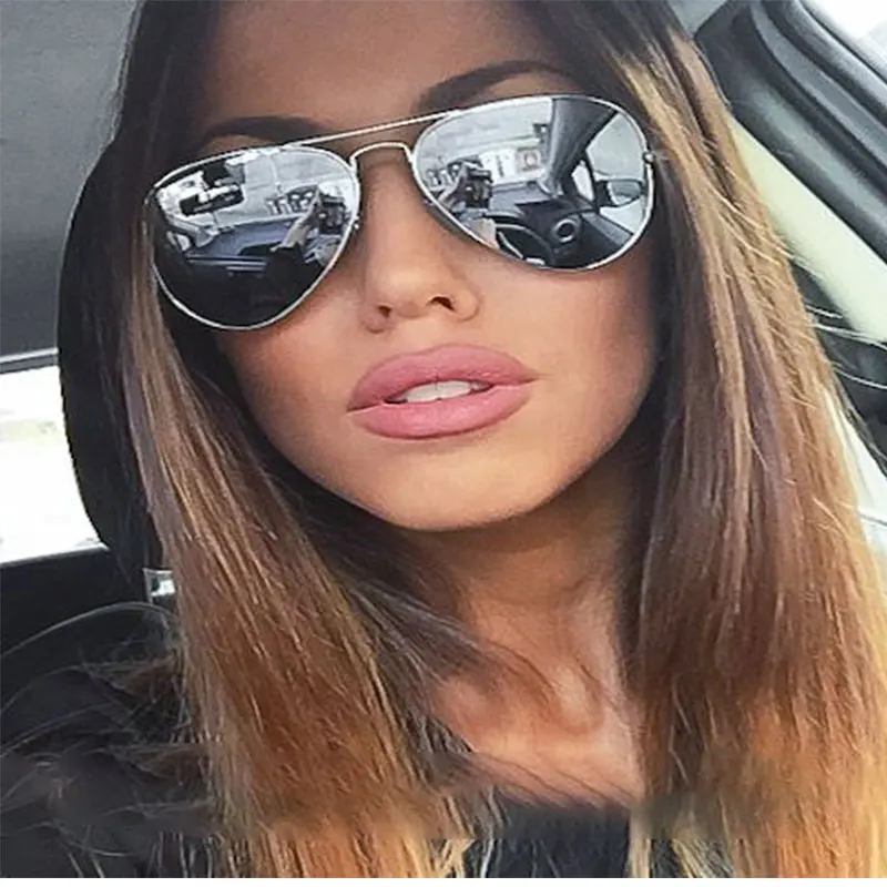 Зеркальные Солнцезащитные очки модные женские пилота сексуальные Gafas Oculos De Sol