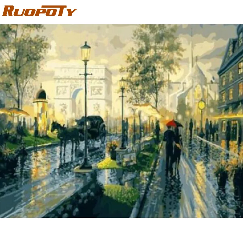 Ruopoty рамка Лебедь животные DIY картина по номерам Настенная картина акриловая холст картина для свадебного украшения Прямая - Цвет: 1788