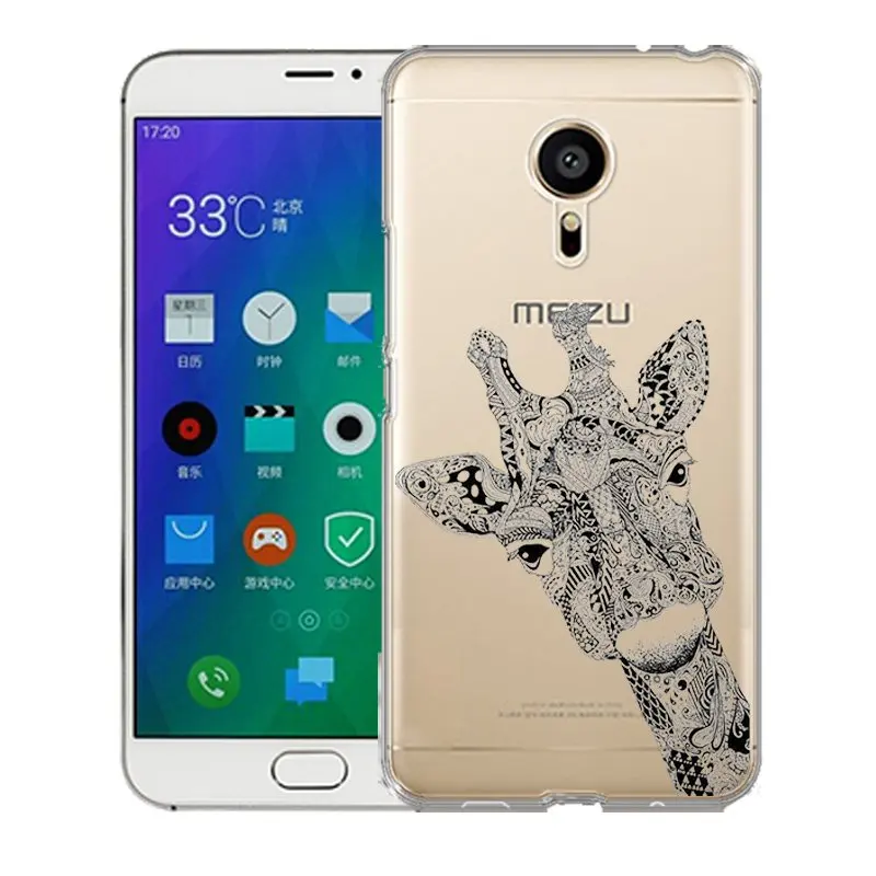 QMSWEI TPU Soft Phone Case For Meilan MX6 pro6 u10 u20 E2 m3 M5 M5s metal note3 Clear Elephant Cat Deer Back Cover Free shipping |