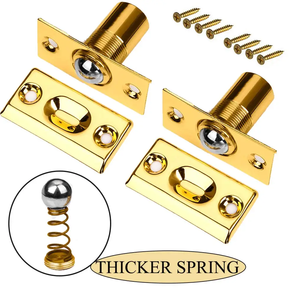 Дверной замок для шкафа регулируемая пружинная защелка из матового никеля